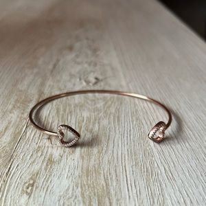 Double heart bracelet